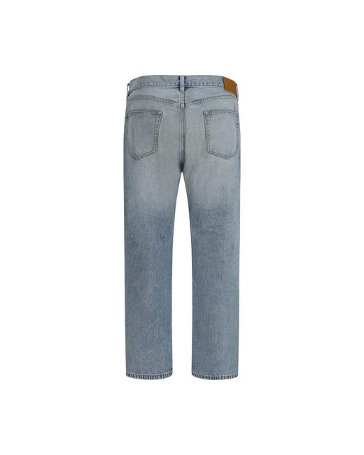 Saint Laurent Blue Cotton Straight for men