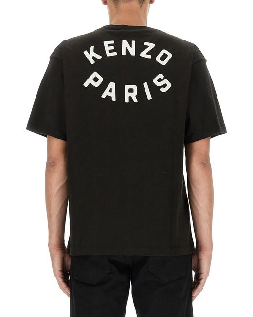 KENZO Black Target T-shirt for men