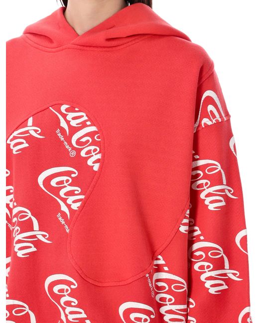 ERL Red Coca Cola Hoodie
