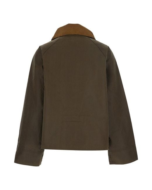 Barbour Green Jacket Modern Spey Wax Waxed Cotton Coat