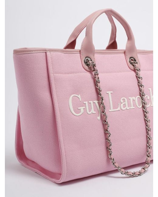 Guy Laroche Pink Corinne Large Shopping Bag