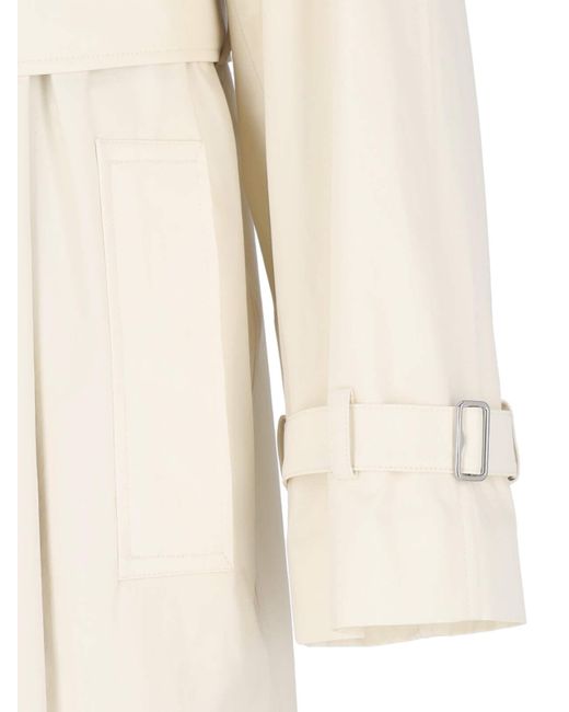 Burberry Natural Double-Breasted Trench Coat