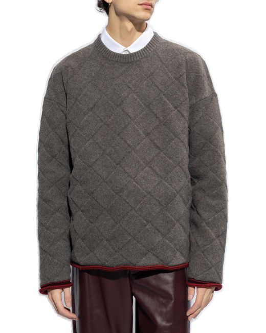 Bottega Veneta Gray Wool Sweater for men