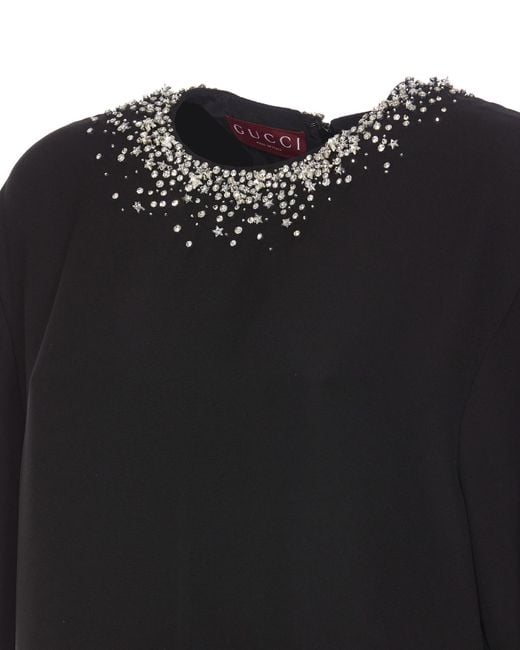 Gucci Black Crystals Dress