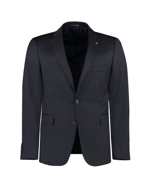 Tagliatore Black Virgin Wool Two-piece Suit for men