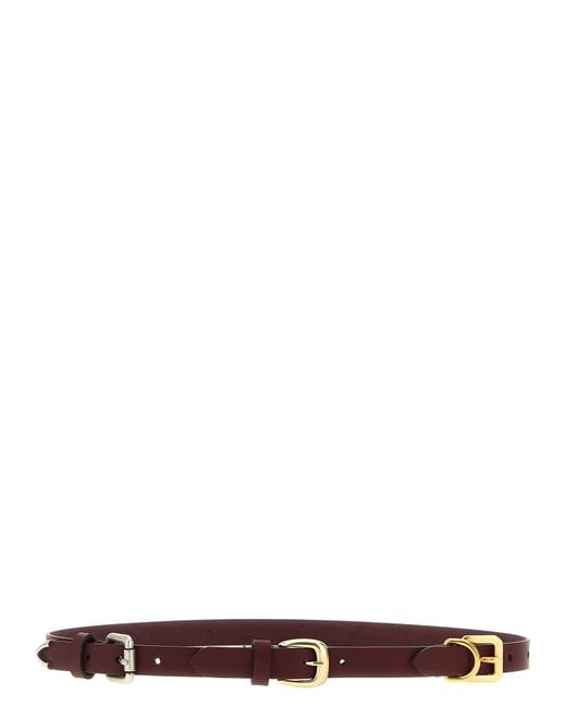 Etro White Calfskin Belt