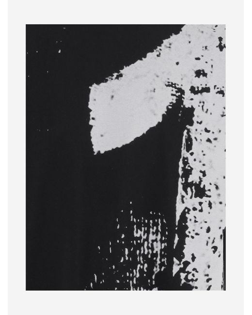 Maison Margiela Black Cotton T-Shirt 10 Print for men