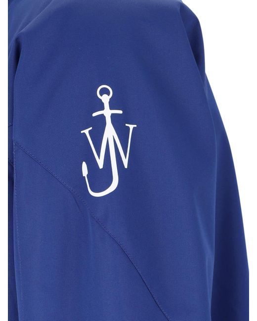 J.W. Anderson Blue Logo Sporty Jacket for men