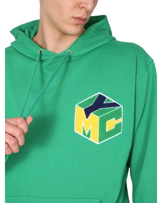 YMC Green Trugoy Hooded Sweatshirt for men