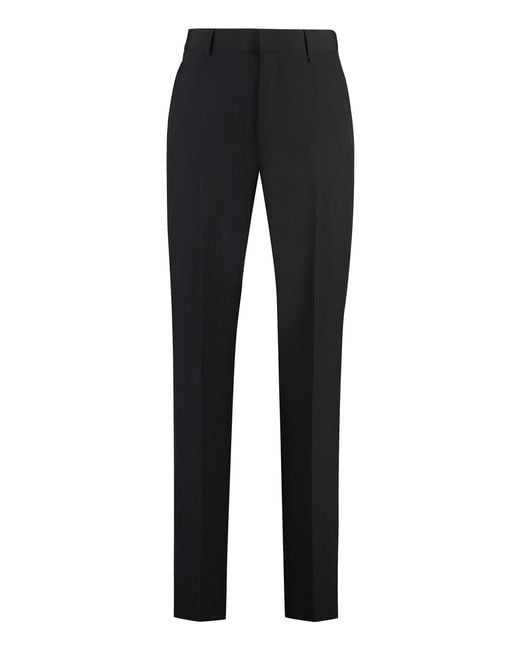 Givenchy Black Tailored Wool Trousers for men