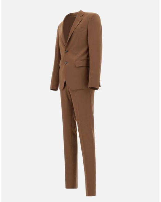Brian Dales Brown Ga87 Suit Two-Piece Cool Wool for men