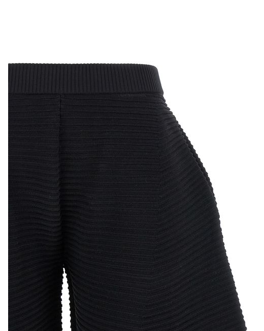 Issey Miyake Blue 'Corrugated Knit' Pants