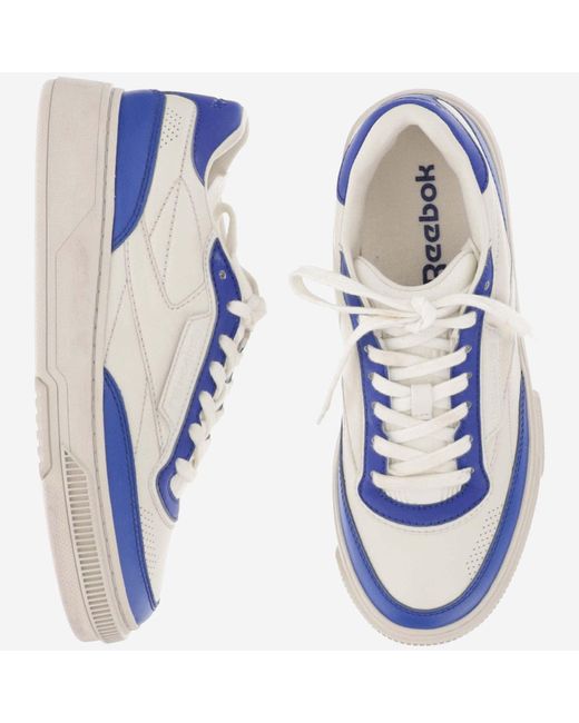 Reebok Blue Leather Club C Sneakers for men