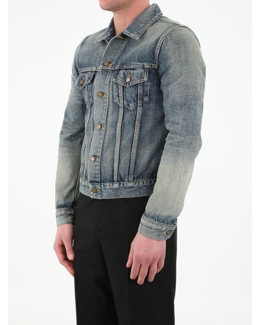 Saint Laurent Denim Jacket in Light 