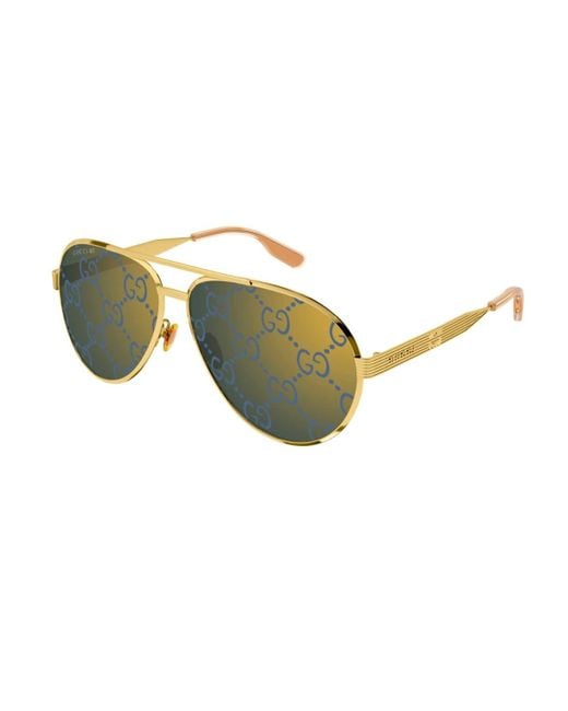 Gucci Green GG1513S Linea Lettering Sunglasses