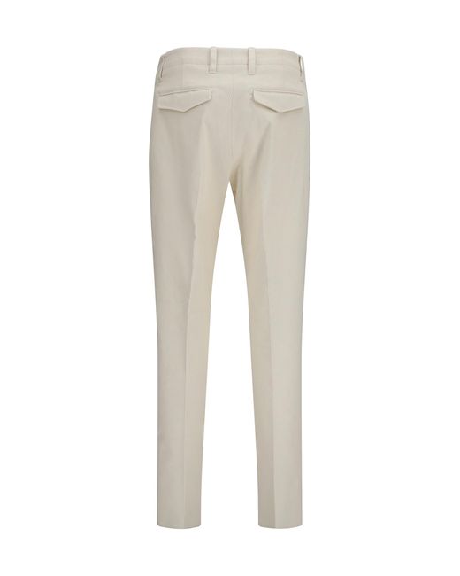Lardini Gray Ribbed Viscose Pants for men