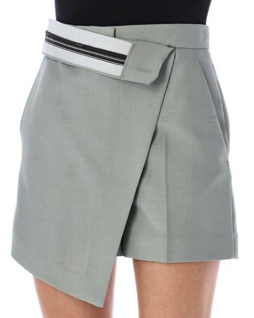 Fendi Gray Mohair Shorts