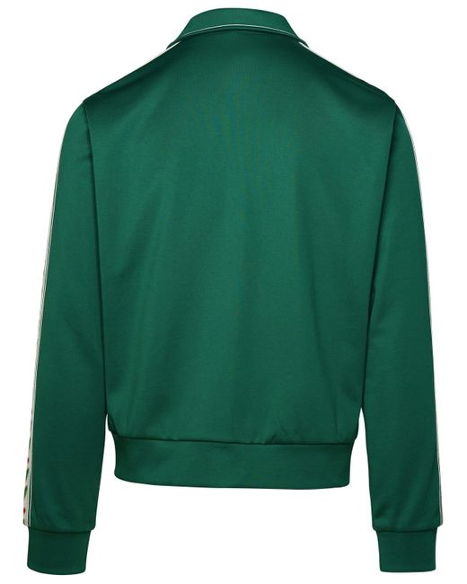Casablancabrand Green Laurel Cotton Blend Sweatshirt for men