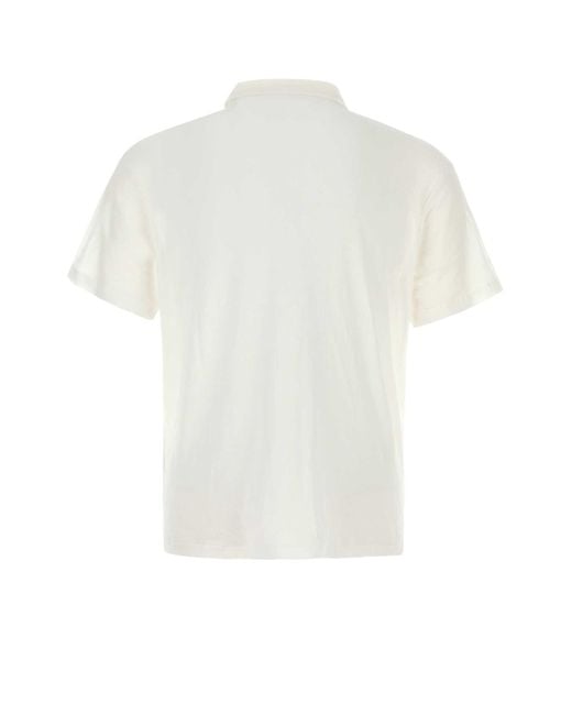 GIMAGUAS White Cotton Tristan Polo Shirt for men