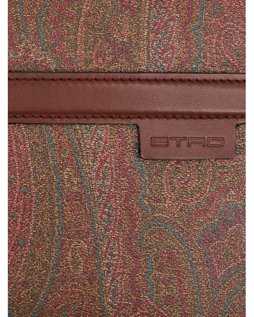 Etro Green Shoulder Bag Calfskin for men
