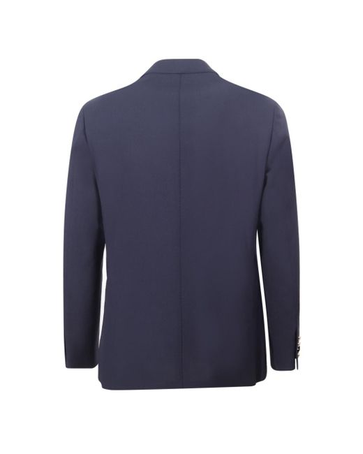 Eleventy Blue Double-breasted Jacket for men