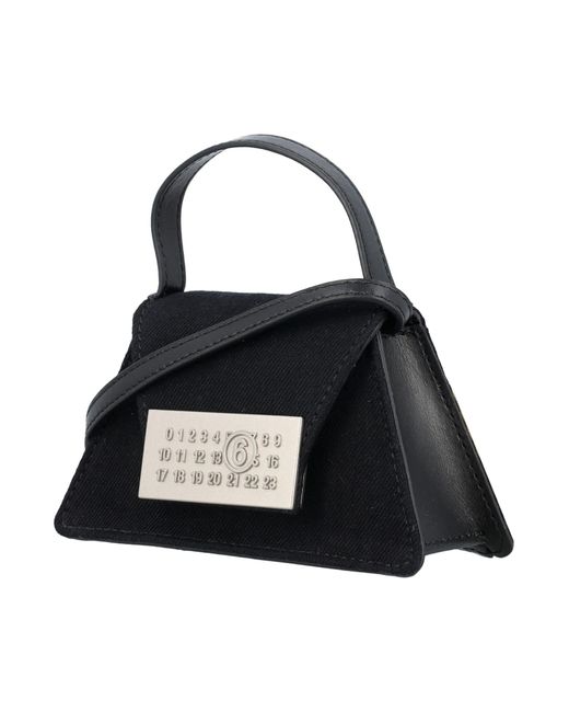 MM6 by Maison Martin Margiela Black Numeric Mini Crossbody Bag