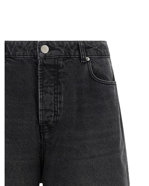 AMI Gray Cotton Bermuda Shorts for men
