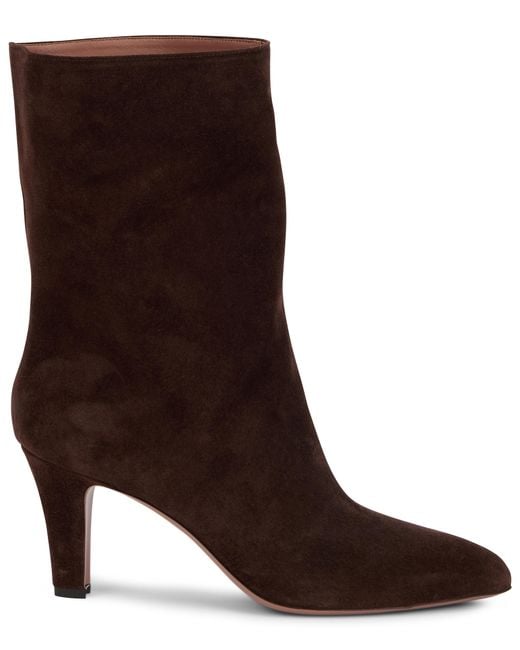 Paris Texas Brown Boots Suede Calfskin