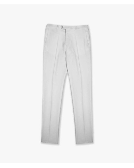 Larusmiani White Trousers Portofino Pants for men