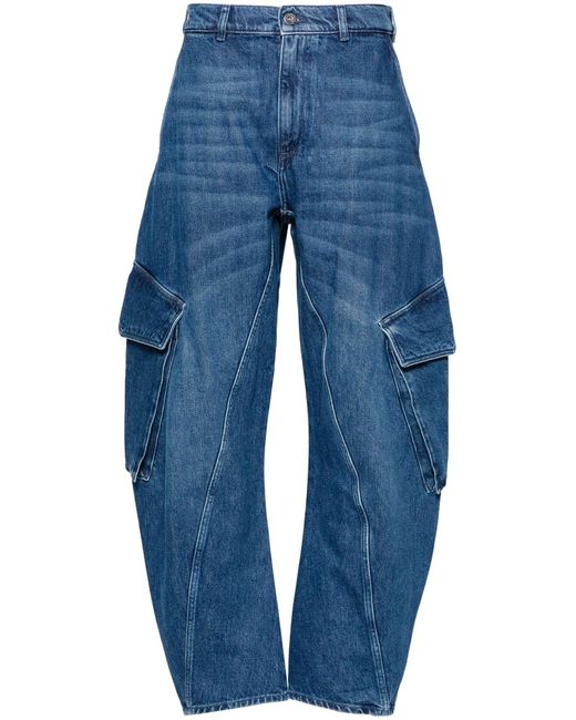 J.W. Anderson Blue Cotton Blend Jeans