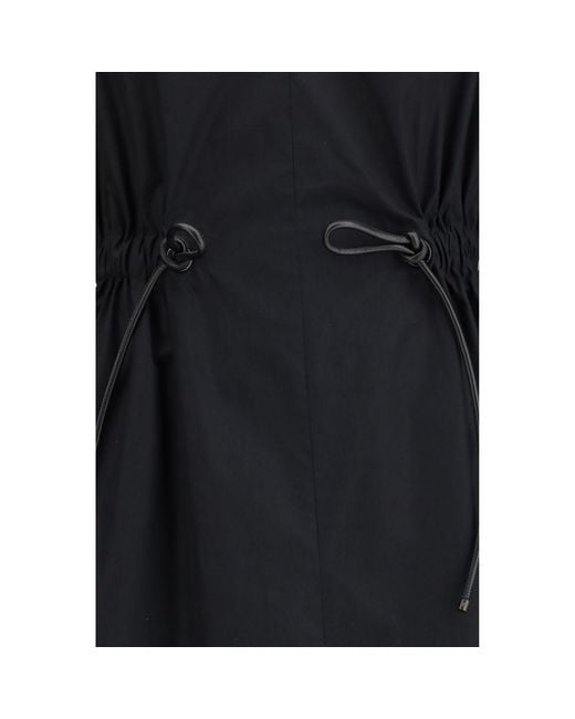 Max Mara Black Cotton Casual Dress