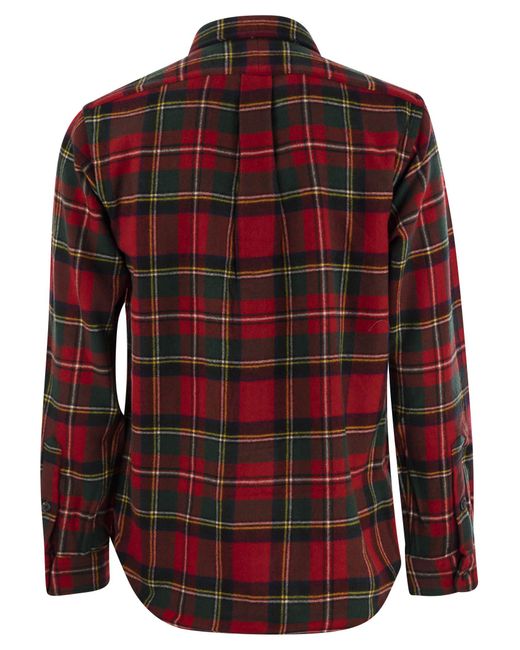 Polo Ralph Lauren Red Checked Wool Shirt for men