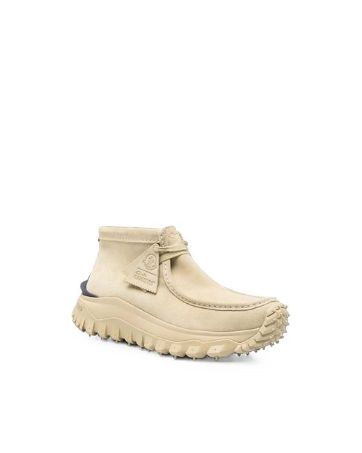 Moncler Natural Suede Moccasin Trainers Calf Outer Sneaker for men