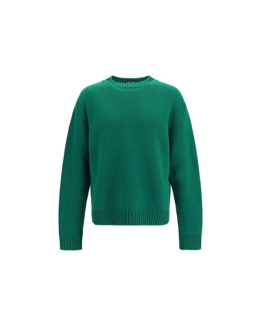 Tom Ford Green Bicolor Wool Oves Aries Sweatshirt for men
