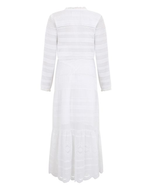 Isabel Marant White Long Dress Cotton