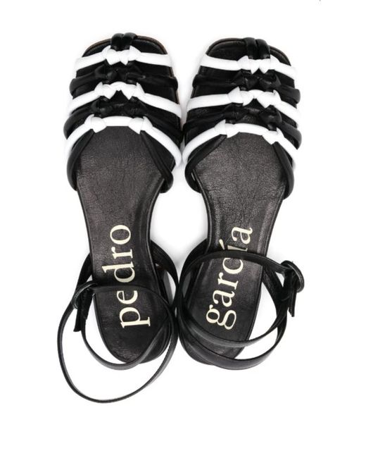 Pedro Garcia Black And Leather Sandals