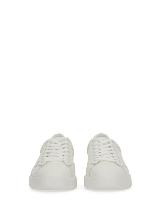 Golden Goose Deluxe Brand White Purestar Sneaker With Logo Cow Leather Trainers