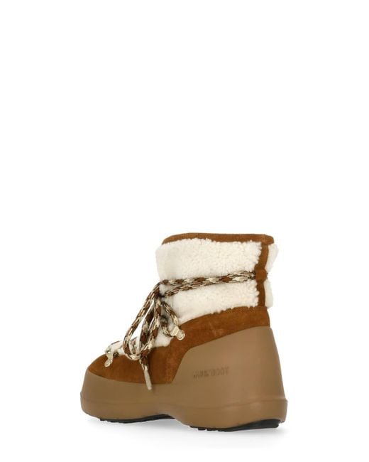 Moon Boot Natural Luna Boot Shearling Boots