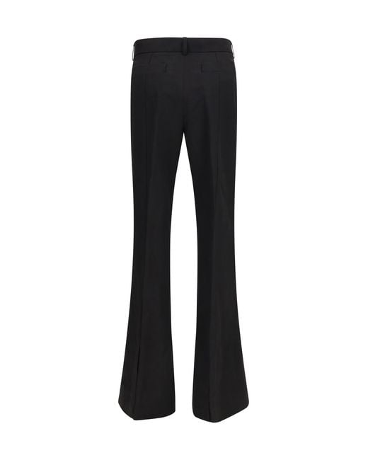 Max Mara Black Panelled Pants Viscose