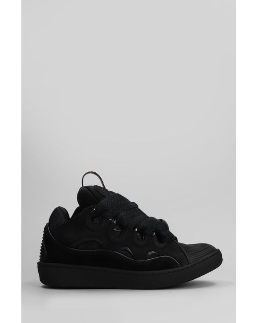 Lanvin Black Curb Sneakers