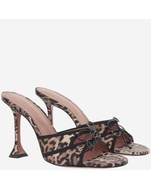 AMINA MUADDI Brown Sandals Eleonora Silk