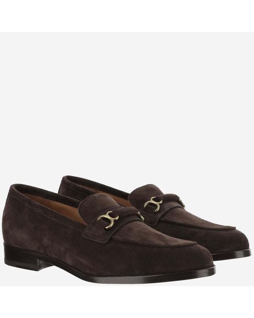 Sartore Brown Suede Loafers
