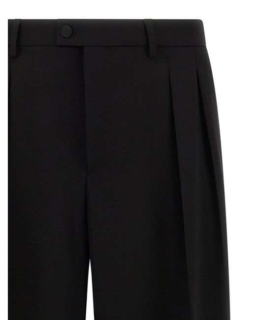Dolce & Gabbana Black Dolce & Gabbana Satin Band Pants for men