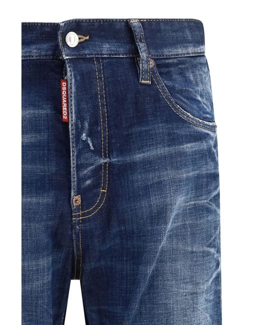 DSquared² Blue 642 Jeans Cotton; Elastane for men