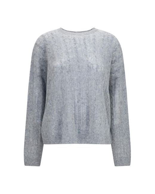 Lisa Yang Gray Amabel Sweater Kashmir/Capra Hircus; Silk