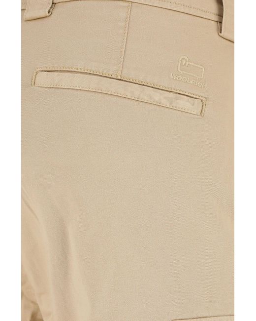 Woolrich Natural Stretch Cotton Bermuda Shorts for men