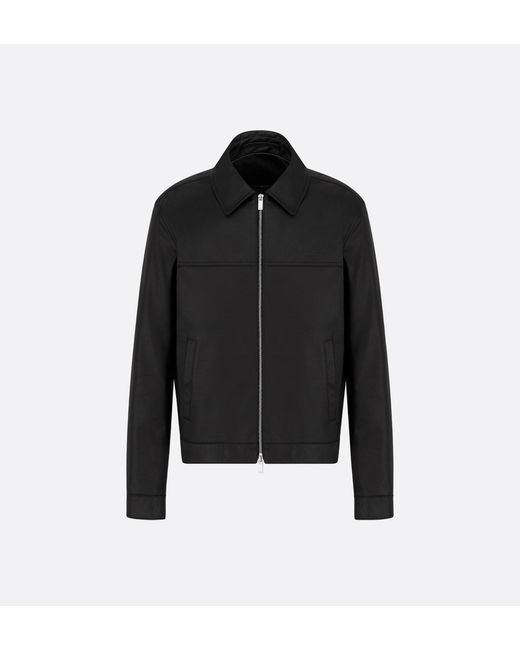 Dior Black Lambskin Leather Jackets for men