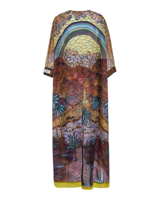 VLISCO DIALOGUES Multicolor Kaftan Grand Papillon Swimwear