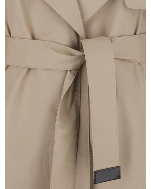 Max Mara Natural Trench Coat Cotton Blend