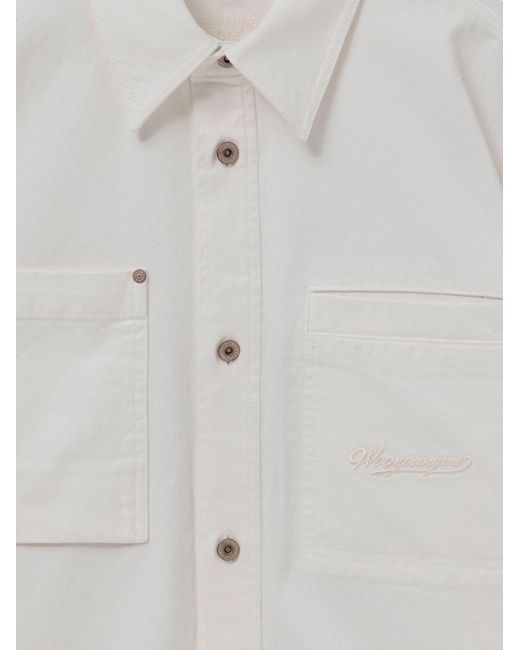 Wooyoungmi White Cotton Shirt for men
